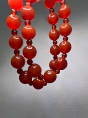 天然石　高品質　赤瑪瑙　レッドアゲート　ブレスレット約10㍉15㌢★16★