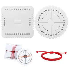 新品 組み紐 ディクス 2本セット 組み紐 キット 組紐キット 組紐ディスク 作りクラフト デザインボード DIY 編み込みネックレス、ベルト 織り使いやすいツール アクセサリー 携帯ストラップ、ハンドストラップ 再利用可能