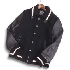 希少Lサイズ　ナノユニバース　ラムレザースタジャン　ブルゾン　黒　キルティング 希少Lサイズ ナノユニバース ラムレザースタジャン ブルゾン 黒