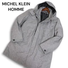 MK HOMME ミッシェルクラン オム 秋冬 ダウン ライナー★ テックウーリーツイル コート Sz.51　メンズ グレー