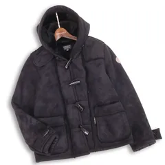 drug store's ドラッグストアーズ 秋冬 ボア★ フェイク ムートン ダッフル コート Sz.2 レディース 黒のサムネイル