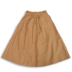 【新品 未使用】 niko and... ニコアンド 通年★ コットン ナイロン ストレッチ フレア ロング スカート Sz.4 レディース