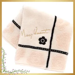 MARY QUANT (マリークヮント) タオルハンカチ (アイボリー / 約25cm) 格子柄 レディース タオル ハンドタオル 000284-0007 1