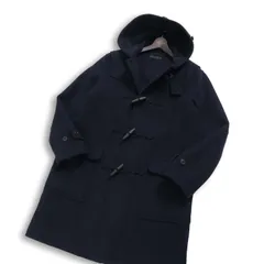 定番！UNIQLO ユニクロ 秋冬 ウールブレンド★ ダッフル コート Sz.L メンズ 紺 ネイビー 通勤 通学