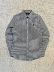 8 ポロ ラルフローレン 新モデル ブラックポニー ストライプ シャツ