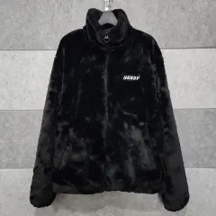NERDY ユニセックス ミュール エコー ファー ジップアップ ジャケット (サイズ L)