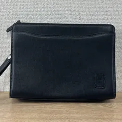 DAKS ダックス　クラッチバッグ　セカンドバッグ　黒　チェック　メンズ　ストラップ付き