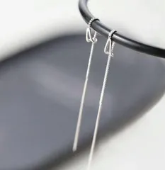 【再入荷！】 揺れる 高見え 上品 アメリカン シンプル しずく ロングピアス