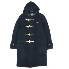 メンズビギ MEN'S BIGI ダッフルコート ロングコート イギリス製 フーディ アウター 黒 ブラック M メンズYBA10 のサムネイル