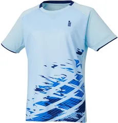 ゴーセン GOSEN テニス レディース ゲームシャツ 半袖ゲームシャツ 半袖Tシャツ 部活 チーム クラブ サークル 吸汗速乾 消臭 練習 トレーニング  T2443 12 サックス