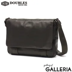 ダブルス ショルダーバッグ メンズ レディース DOUBLES バッグ ブランド 本革 革 牛革 斜めがけ 大人 横型 おしゃれ 黒 B5 VWE-1926 DARKBROWN
