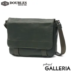 ダブルス ショルダーバッグ メンズ レディース DOUBLES バッグ 小さい 小さめ ブランド 本革 斜めがけ 大人 横型 おしゃれ A5 VWE-1919 GREEN