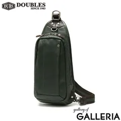 ダブルス ボディバッグ メンズ 本革 革 牛革 DOUBLES ブランド 小さめ 斜めがけ 軽量 おしゃれ 黒 シンプル ワンショルダー VJR-7240 GREEN