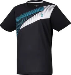 ゴーセン GOSEN テニス レディース ゲームシャツ 半袖Tシャツ ウィメンズ ソフトテニス 部活 チーム トレーニング 練習 日本ソフトテニス連盟審査 日本バドミントン協会審査合格品  T2461 39 ブラック