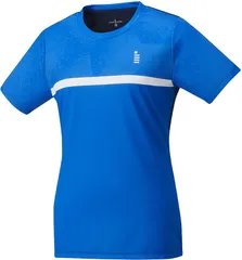 ゴーセン GOSEN テニス レディースゲームシャツ レディース ゲームシャツ 半袖Tシャツ 半袖ゲームシャツ 部活 チーム クラブ サークル 吸汗速乾  T2409 20 ブルー