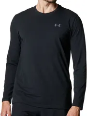 アンダーアーマー UNDER ARMOUR UA PERFORMANCE COTTON LONG SLEEVE T-SHIRT メンズ 長袖 ロングTシャツ トップス 吸汗速乾 ドライ 軽量 ストレッチ性  6007849 001 BLACK