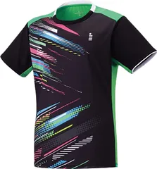 ゴーセン GOSEN テニス レディースゲームシャツ レディース ゲームシャツ 半袖Tシャツ 半袖ゲームシャツ 部活 チーム クラブ サークル 吸汗速乾  T2401 39 ブラック