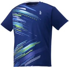 ゴーセン GOSEN テニス ゲームシャツ メンズ レディース 半袖ゲームシャツ 半袖Tシャツ 部活 チーム クラブ サークル 吸汗速乾 日本ソフトテニス連盟 日本バドミントン協会審査合格品  T2400 17 ネイビー