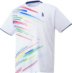 ゴーセン GOSEN テニス ゲームシャツ メンズ レディース 半袖ゲームシャツ 半袖Tシャツ 部活 チーム クラブ サークル 吸汗速乾 日本ソフトテニス連盟 日本バドミントン協会審査合格品  T2400 30 ホワイト