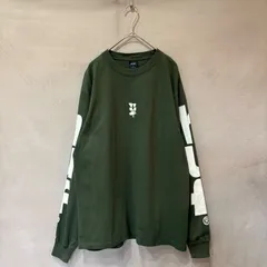 HUF ハフ ヘビーウェイト ロングスリーブTシャツ ロンT MEGABLAST STRETCH LS TEE  メンズ グリーン S USED
