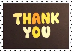 手作りアルバム仕掛け•パーツ　大きい文字　ありがとう4