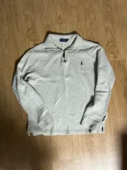 ポロ ハーフジップ ロングスリーブ M / ハーフジップ ニット 長袖 ベージュ ラルフローレン