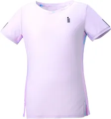 ゴーセン GOSEN テニス レディース ゲームシャツ 半袖ゲームシャツ Tシャツ 吸汗速乾 部活 チーム クラブ サークル 練習 日本ソフトテニス連盟 日本バドミントン協会審査合格品  T2061 73 ラベンダー