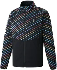 ゴーセン GOSEN テニス ウインドジャケット メンズ レディース ウインドジャケット 上着 アウター 羽織 部活 チーム ストレッチ 防風 防寒 ウィンドブレーカー  Y2300 39 ブラック