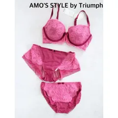 【新品】 AMO'S STYLE by Triumph　アモスタイルバイトリンプ　ブラジャー＆ショーツ2枚 3Pセット  E70/L    送料込み　6461318