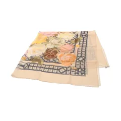 エルメス HERMES スカーフ ショールカレ140 モスリン ROSERAIE シルク スカーフ レディース 未使用