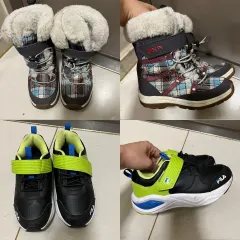 送料無料)男の子 190サイズ 冬ブーツ+スニーカー まとめ売り