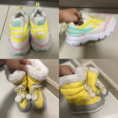 送料無料※メルカリshop取引では対象外)キッズ 180サイズ フィラ スニーカー+ファーブーツ まとめ売り