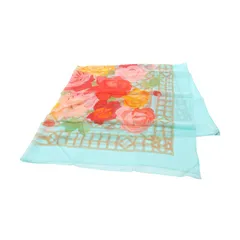 エルメス HERMES スカーフ ショールカレ140 モスリン ROSERAIE シルク スカーフ レディース 未使用