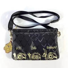 kipling キプリング ミニオン コラボ ショルダーバッグ サコッシュ ブラック チャーム付き ゴリラ ドラゴンのサムネイル