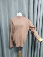 100カシミア ピンク ニット