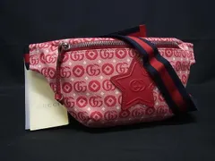 ■新品■未使用■ GUCCI グッチ チルドレンズ シェリーライン キャンバス ウエストバッグ ウエストポーチ  レッド系 BP6469