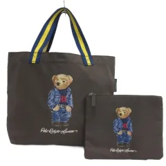 ポロ ラルフローレン POLO RALPH LAUREN ポロベア トートバッグ ポーチ付き ブラウン