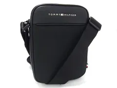 ■新品■未使用■ TOMMY HILFIGER トミーヒルフィガー レザー ショルダーバッグ クロスボディレ ディース ブラック系 FN8626のサムネイル