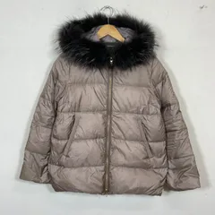 訳あり ナノユニバース ダウンジャケット 西川ダウン 38 Mモカブラウン