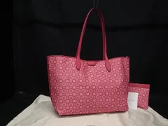 ■新品■未使用■ kate spade ケイトスペード PVC ポーチ付き トートバッグ ショルダー レディース ピンク系 FN8636