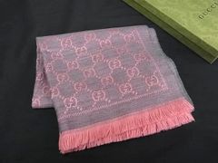 美品】GUCCI グッチ GG柄 ストール ピンク 保存袋・箱付き レディース 