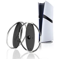 [人気版] Tukebon PS5 / PS5 Slim / PS5 Pro 縦置きスタンド PS5 スタンド 転倒防止 安定機能 放熱改善 合金材質 インストール簡単 PlayStation 5全機種対応 ネジ付き 日本語取扱説明書付き (ブラック) 0