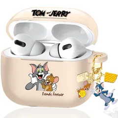 耐衝撃 カバー カバー TPU 分離式 傷防止 全面保護 Jerry and Tom おしゃれ 軽量 シリコン かわいい トムとジェリー ワイヤレス充電対応 Magsafe ケース ラビナ・キーチェーン付き ケース ケース プロ えあーぽっつ エアーポッズプロ