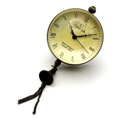 OMEGA 手巻き 球体 置き時計 クリスタルボール ヴィンテージ ジャンク