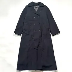 Max Mara WEEKEND LINE コート アウター ロング ネイビー ベルト ライナー付き 42 XL 大きいサイズ ゆったりウール ダブルブレスト