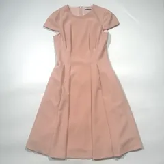 FOXEY NEWYORK ワンピース フレア 半袖 フレンチスリーブ ピンク 38240-NA0FI142L サイズ38 美品 入学式 オケージョン 結婚式 特別な日のお出かけに最適