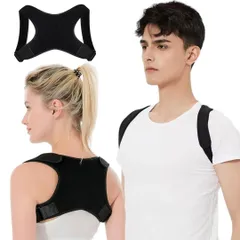 姿勢サポーター 猫背矯正ベルト M 吸汗通気 男女兼用 快適フィット 巻き肩補正