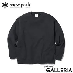 スノーピーク カットソー メンズ レディース ブランド snow peak 秋 冬 秋冬 おしゃれ プルオーバー スウェット トレーナー 長袖 ロゴ ワンポイント リサイクル コットン Recycled Cotton Pullover SW-25SU403