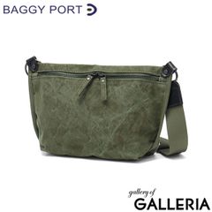 CAMPOMAGGI ヴィンテージ加工 ボディバッグ ナイロン レザー カーキ