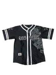 ドッグタウン Dogtown ドラゴンディフュージョン プリンティング デザインテープ 半袖 ベースボール シャツ